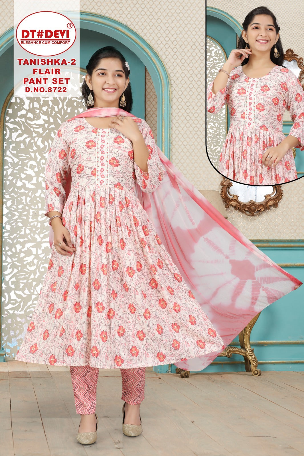 Tanishka Flair Vol 2 8722 Dt Devi Capsule Readymade Anarkali Suits Exporter Ahmedabad