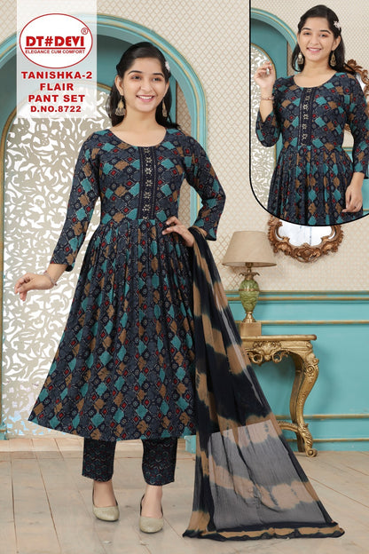 Tanishka Flair Vol 2 8722 Dt Devi Capsule Readymade Anarkali Suits Exporter Ahmedabad