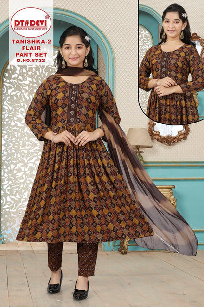 Tanishka Flair Vol 2 8722 Dt Devi Capsule Readymade Anarkali Suits Exporter Ahmedabad