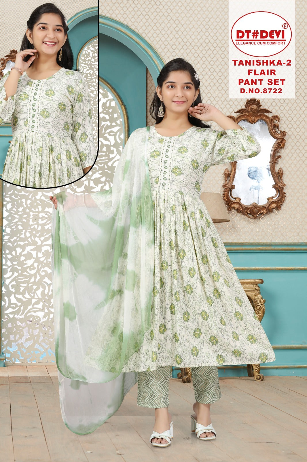 Tanishka Flair Vol 2 8722 Dt Devi Capsule Readymade Anarkali Suits Exporter Ahmedabad