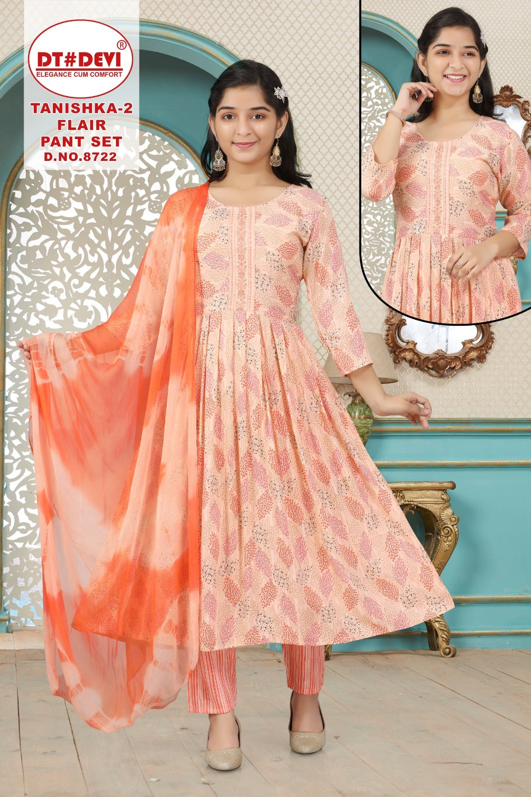 Tanishka Flair Vol 2 8722 Dt Devi Capsule Readymade Anarkali Suits Exporter Ahmedabad