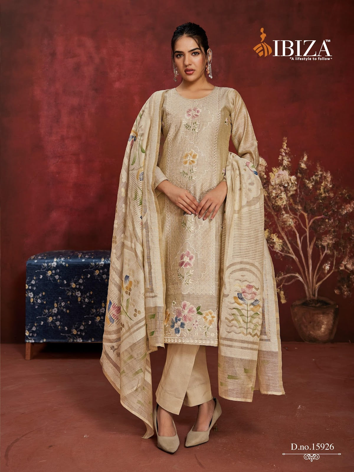 Tanishq Ibiza Organic Pant Style Suits Manufacturer Gujarat