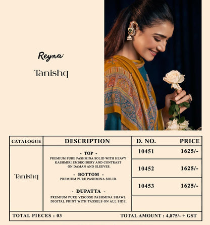 Tanishq Reyna Pashmina Suits Wholesaler