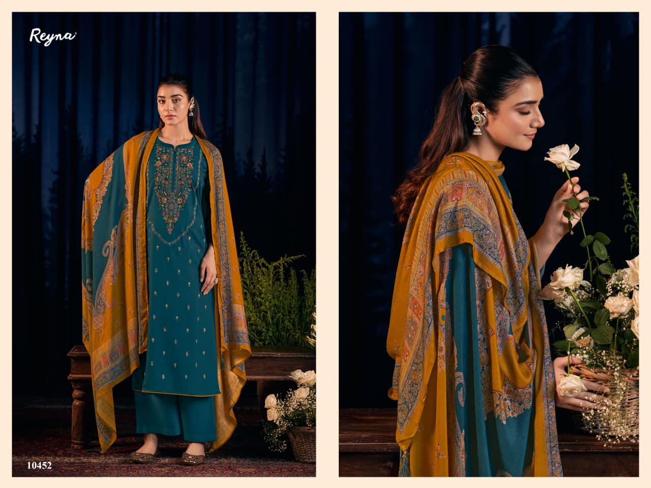 Tanishq Reyna Pashmina Suits Wholesaler