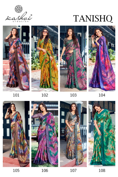 Tanishq Vol 1 Kashvi Creation Siya Silk Sarees Wholesale Price