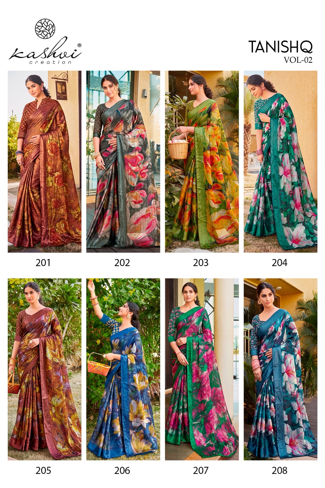 Tanishq Vol 2 Kashvi Creation Silk Sarees Exporter Ahmedabad