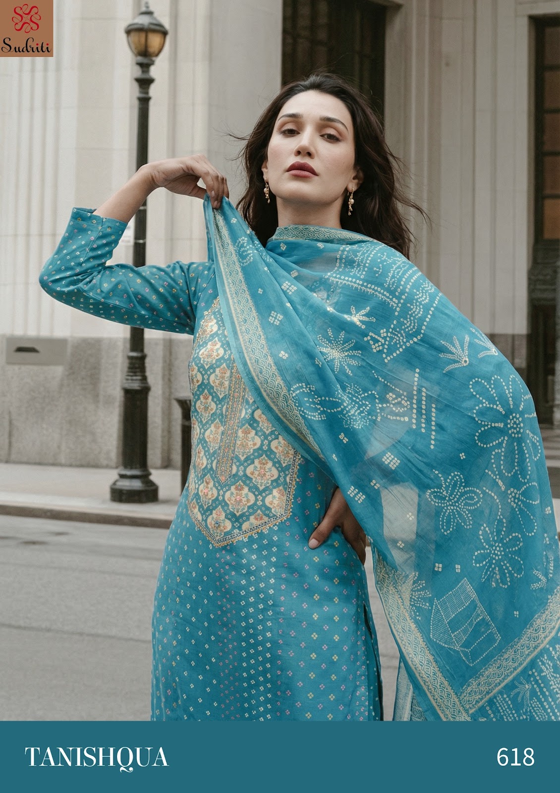 Tanishqua Sudriti Sahiba Cotton Lawn Pant Style Suits Wholesaler India