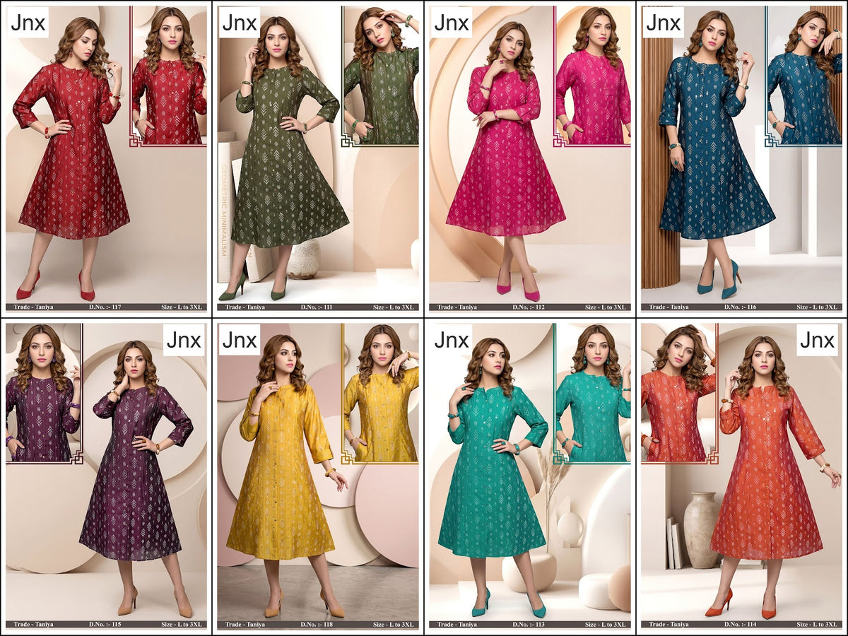 Taniya Jnx A-Line Kurti Exporter Ahmedabad