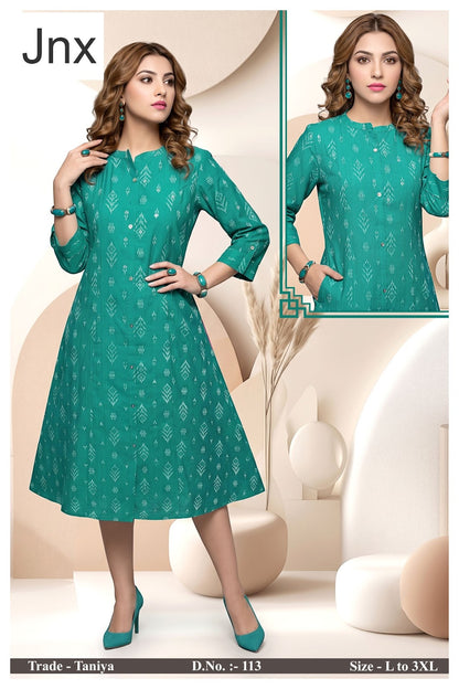Taniya Jnx A-Line Kurti Exporter Ahmedabad