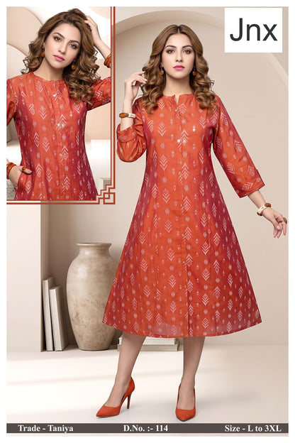 Taniya Jnx A-Line Kurti Exporter Ahmedabad