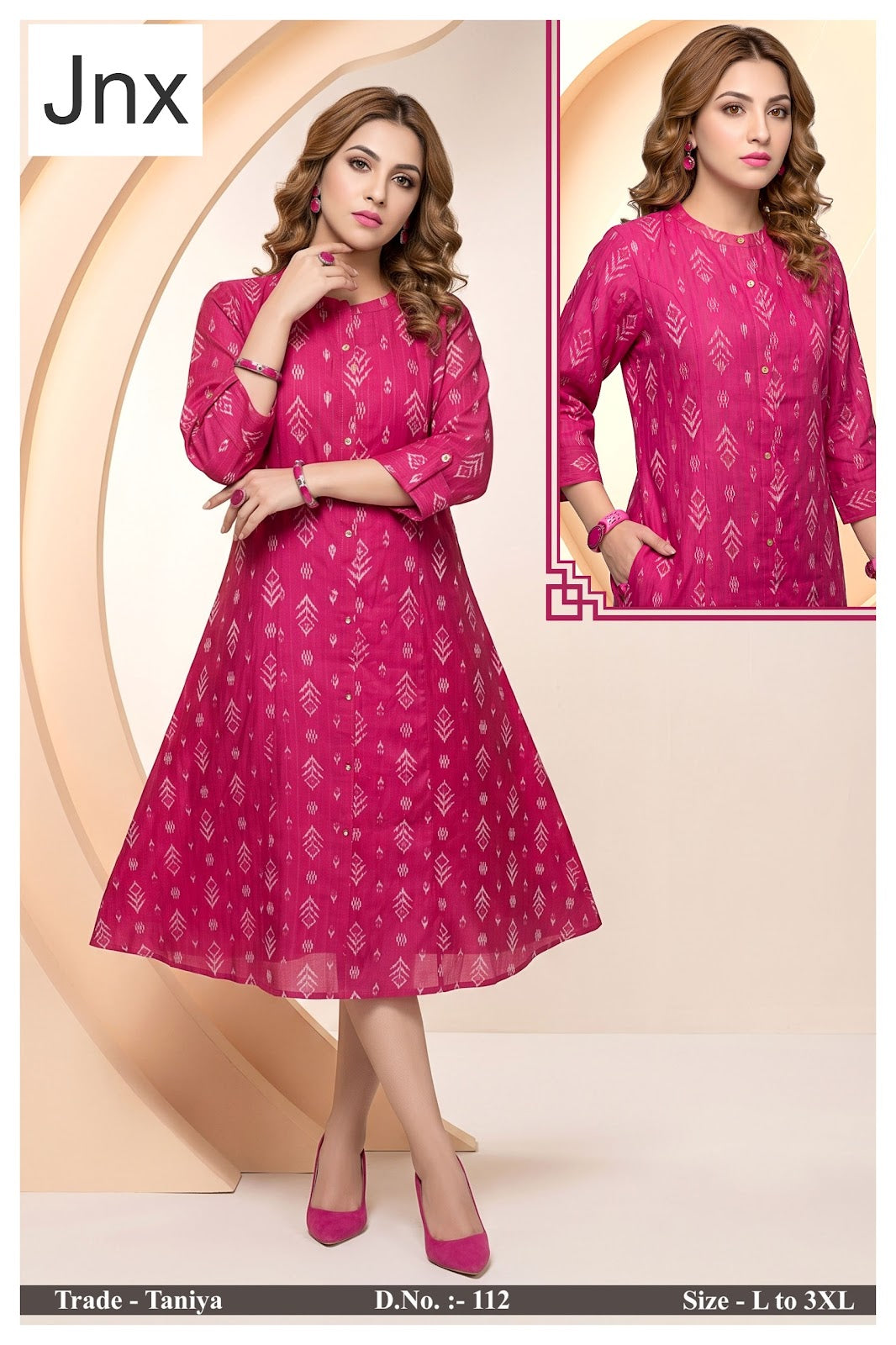 Taniya Jnx A-Line Kurti Exporter Ahmedabad