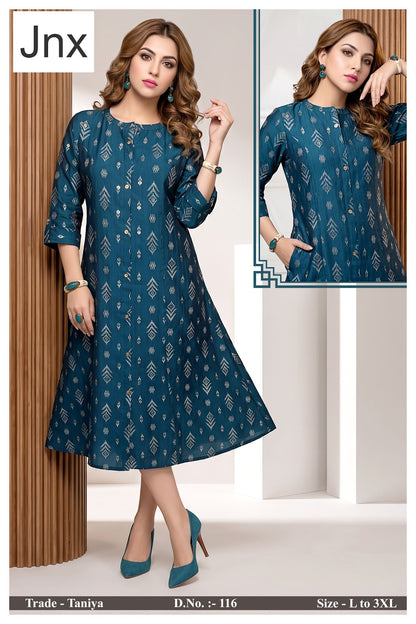 Taniya Jnx A-Line Kurti Exporter Ahmedabad