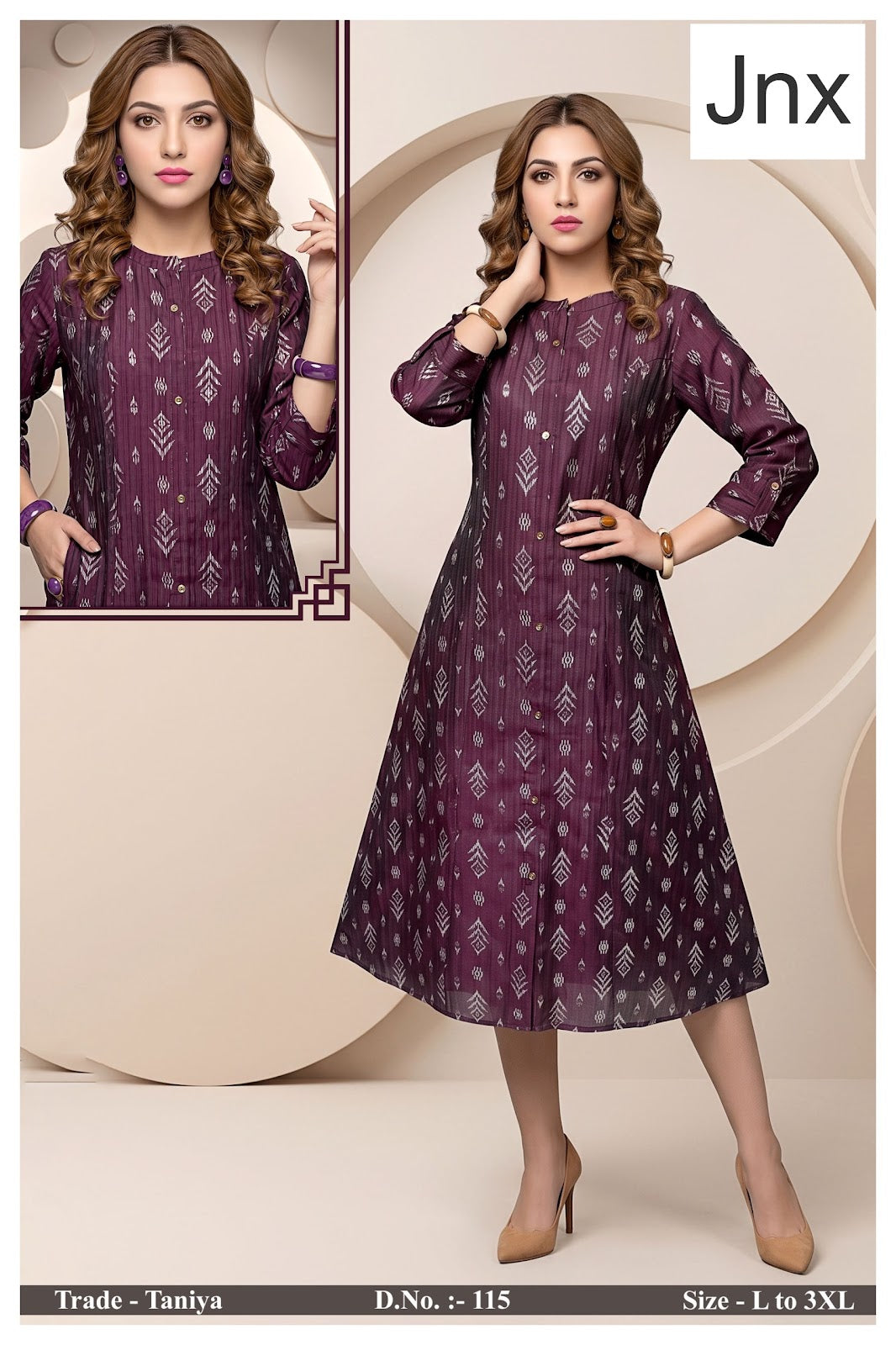 Taniya Jnx A-Line Kurti Exporter Ahmedabad