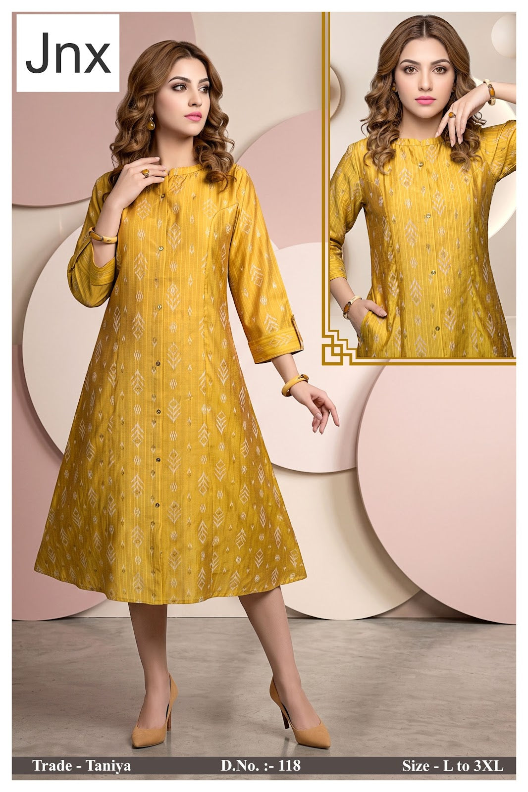Taniya Jnx A-Line Kurti Exporter Ahmedabad