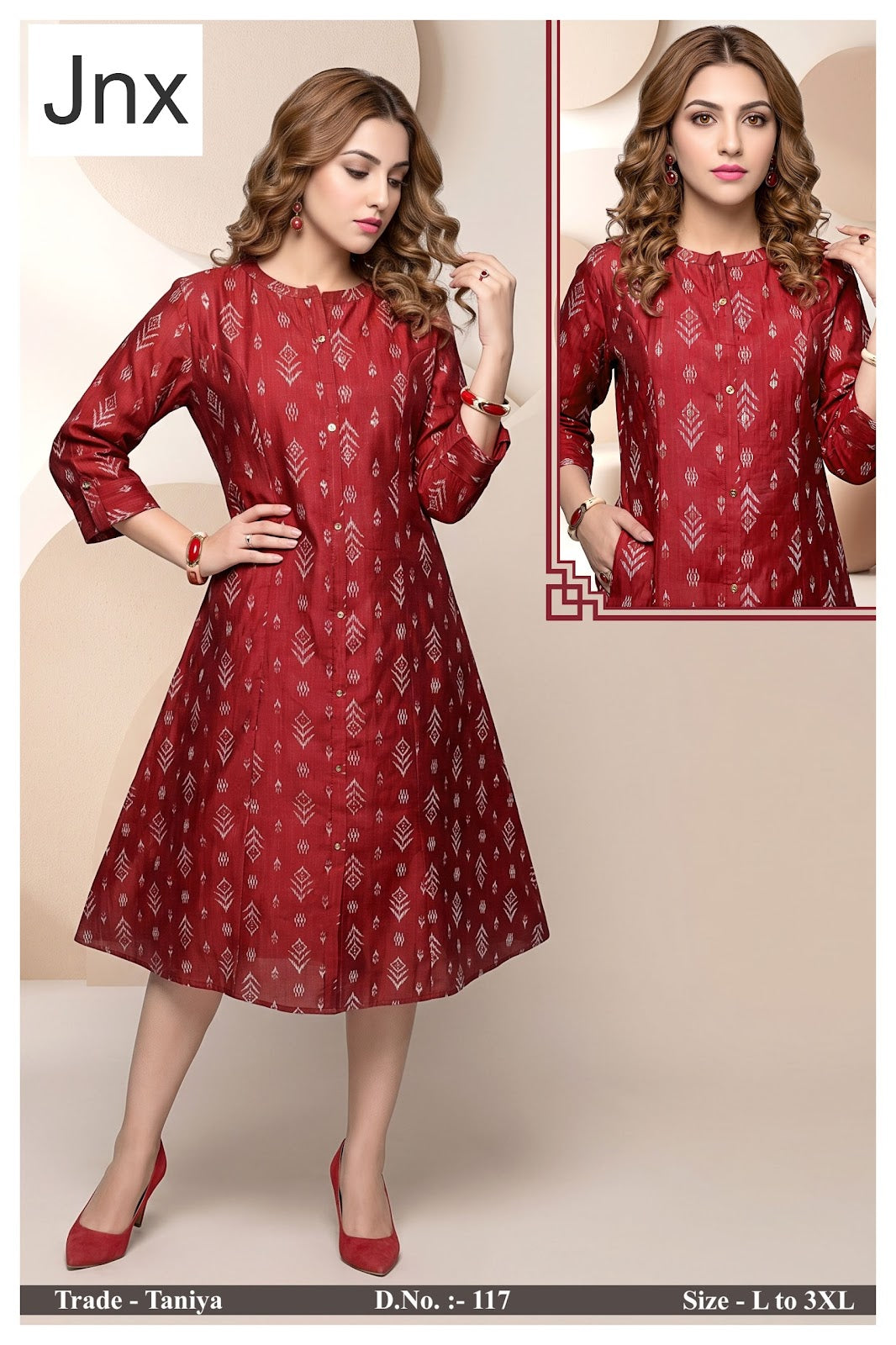 Taniya Jnx A-Line Kurti Exporter Ahmedabad