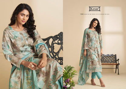Taniya Kesar Jam Satin Pant Style Suits Exporter India