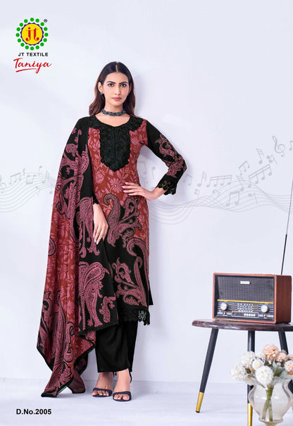 Taniya Vol 2 Jt Rayon Pant Style Suits Wholesaler Gujarat