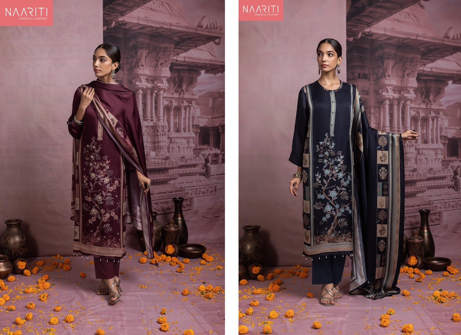 Tanmeesh Naariti Organza Pant Style Suits Wholesaler Gujarat