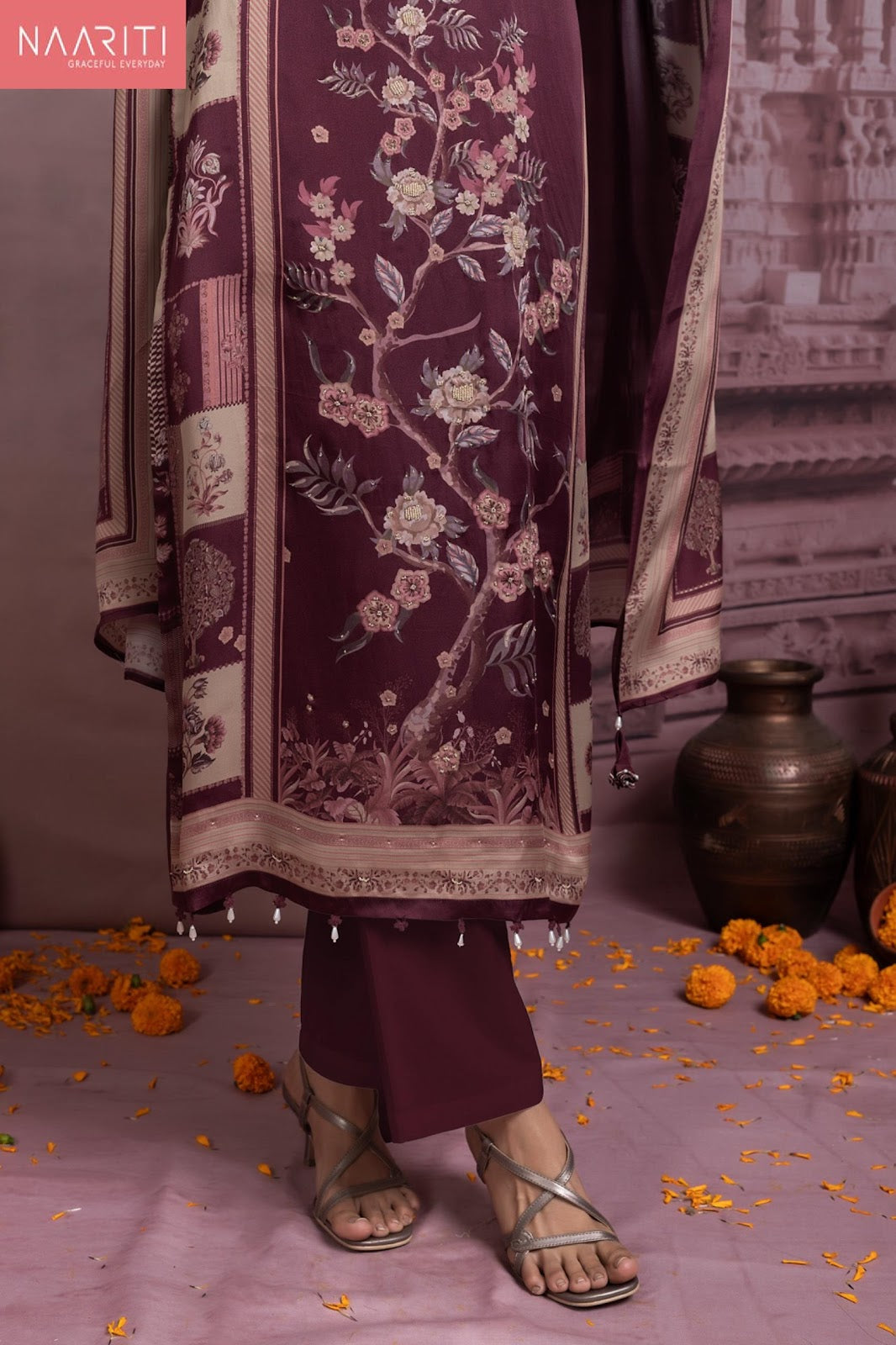 Tanmeesh Naariti Organza Pant Style Suits Wholesaler Gujarat