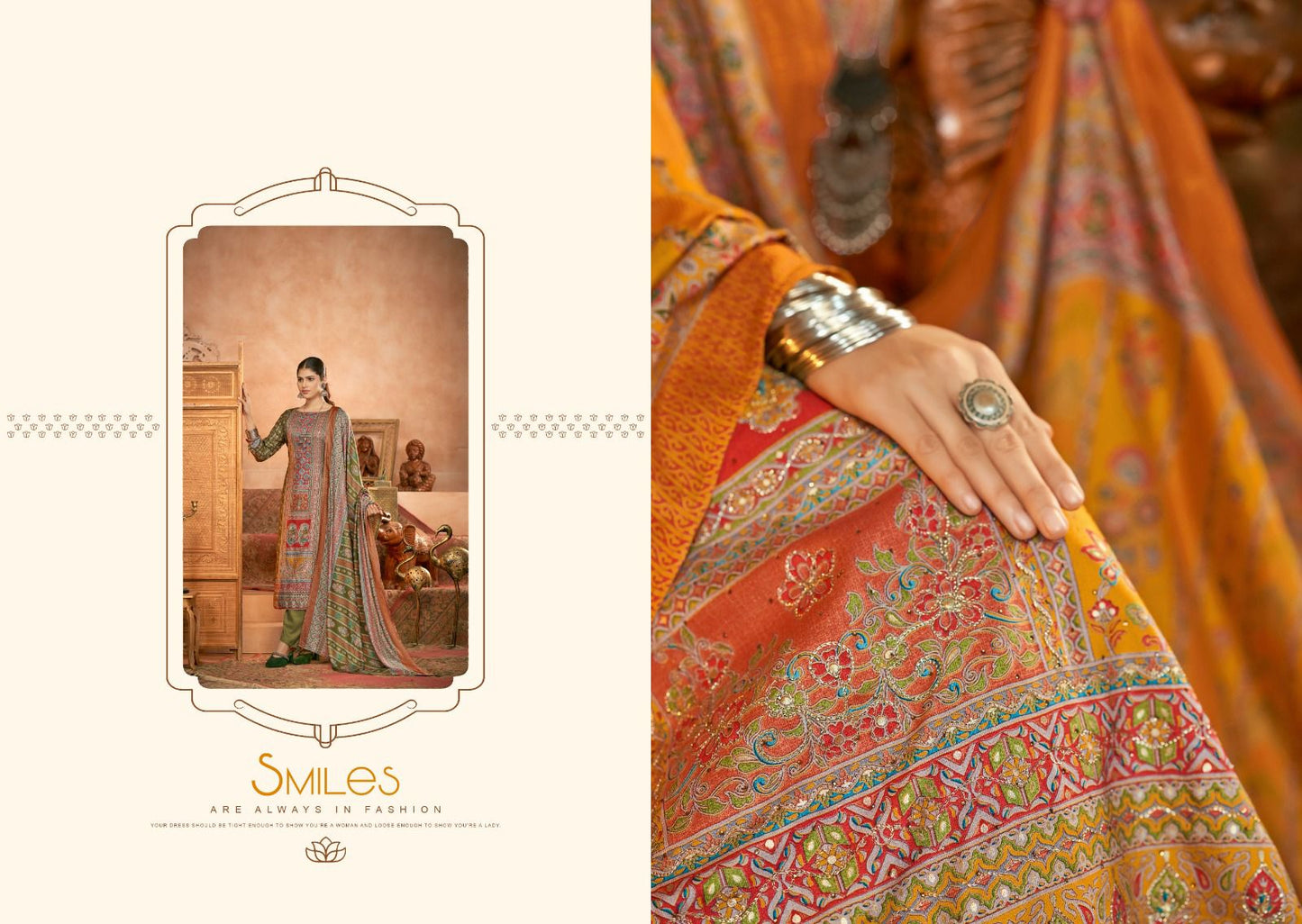 Tannisa Nishant Fashion Twill Pashmina Suits Wholesale Price