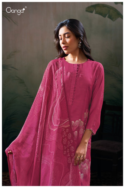 Tansi 3112 Ganga Premium Bemberg Plazzo Style Suits Manufacturer Gujarat