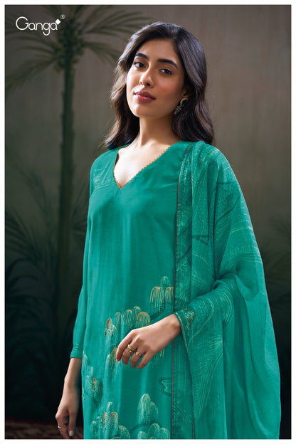 Tansi 3112 Ganga Premium Bemberg Plazzo Style Suits Manufacturer Gujarat