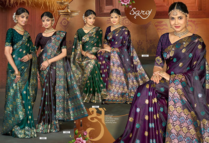 Tantra Satin Saroski Vol 2 Saroj Sarees Wholesaler