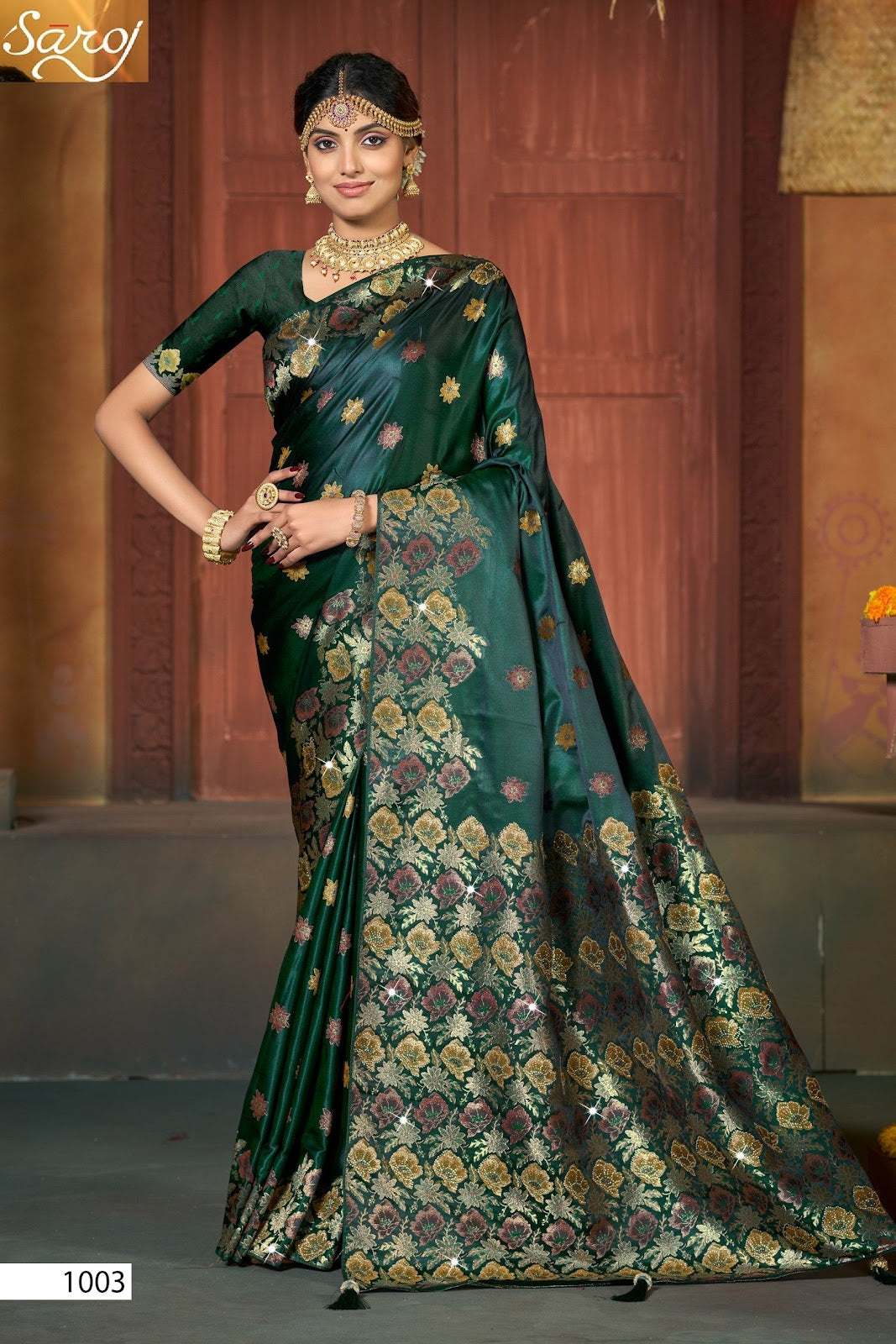 Tantra Satin Saroski Vol 2 Saroj Sarees Wholesaler