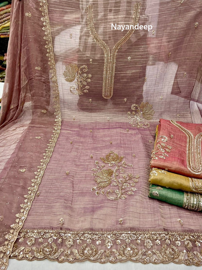 Tanuja Nayandeep Silk Salwar Suits Supplier