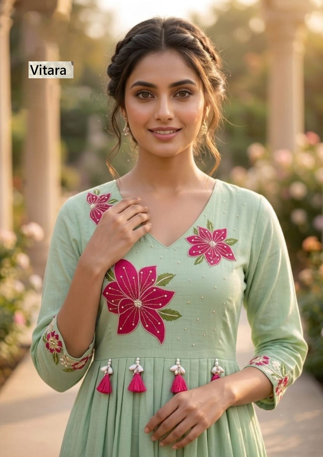 Tanuja Vitara Chanderi Readymade Pant Style Suits Wholesale Rate