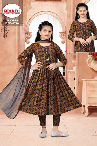 Tanvee 2 8720 Dt Devi Capsule Girls Readymade Pant Suits Wholesaler Ahmedabad