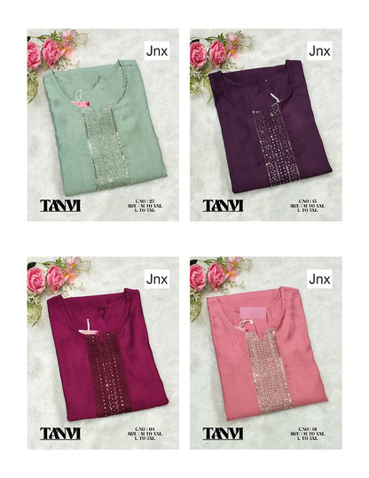 Tanvi 1410 Jnx Vertican Kurtis Manufacturer India