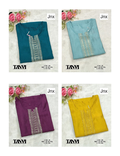 Tanvi 1410 Jnx Vertican Kurtis Manufacturer India