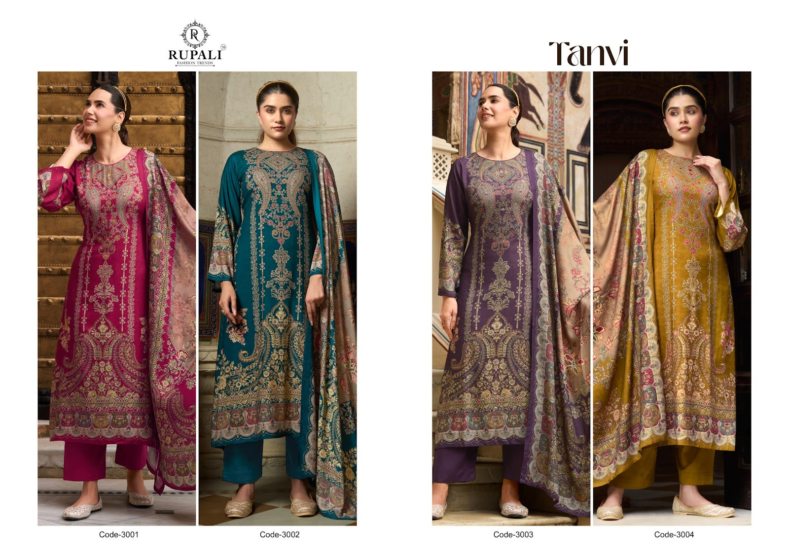 Tanvi Rupali Pashmina Suits Exporter Gujarat