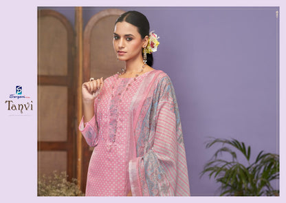 Tanvi Sargam Prints Linen Pant Style Suits Exporter Ahmedabad