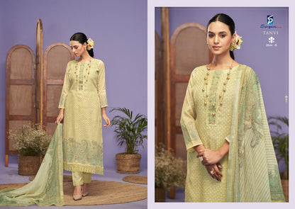 Tanvi Sargam Prints Linen Pant Style Suits Exporter Ahmedabad