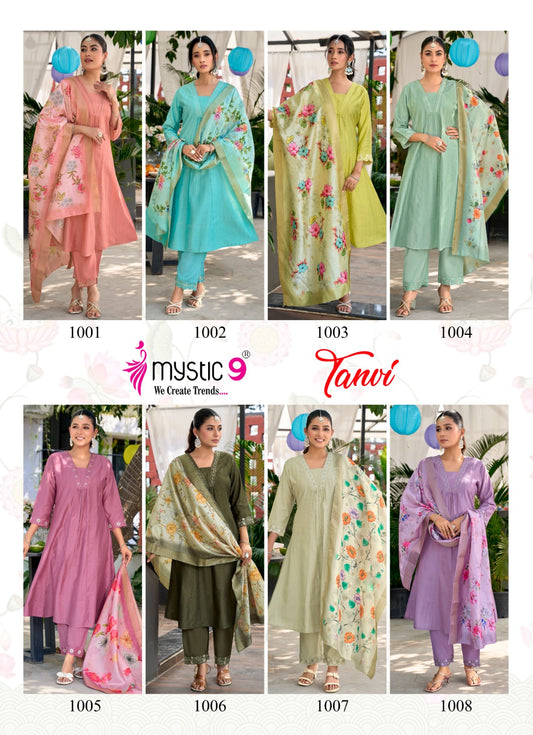 Tanvi Vol 1 Mystic 9 Vertican Readymade Anarkali Suits Manufacturer Gujarat