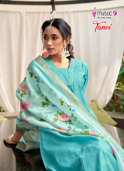 Tanvi Vol 1 Mystic 9 Vertican Readymade Anarkali Suits Manufacturer Gujarat