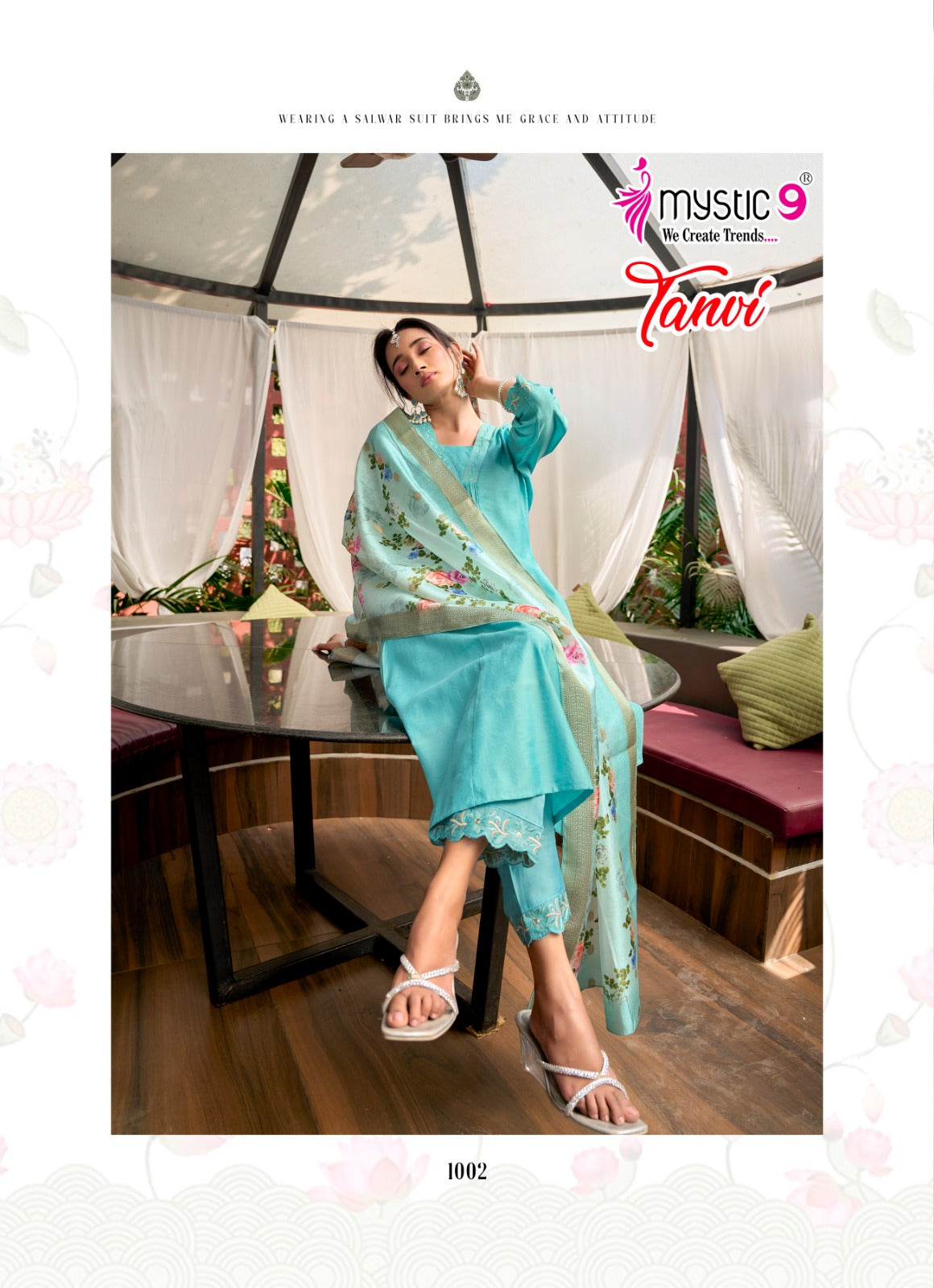 Tanvi Vol 1 Mystic 9 Vertican Readymade Anarkali Suits Manufacturer Gujarat