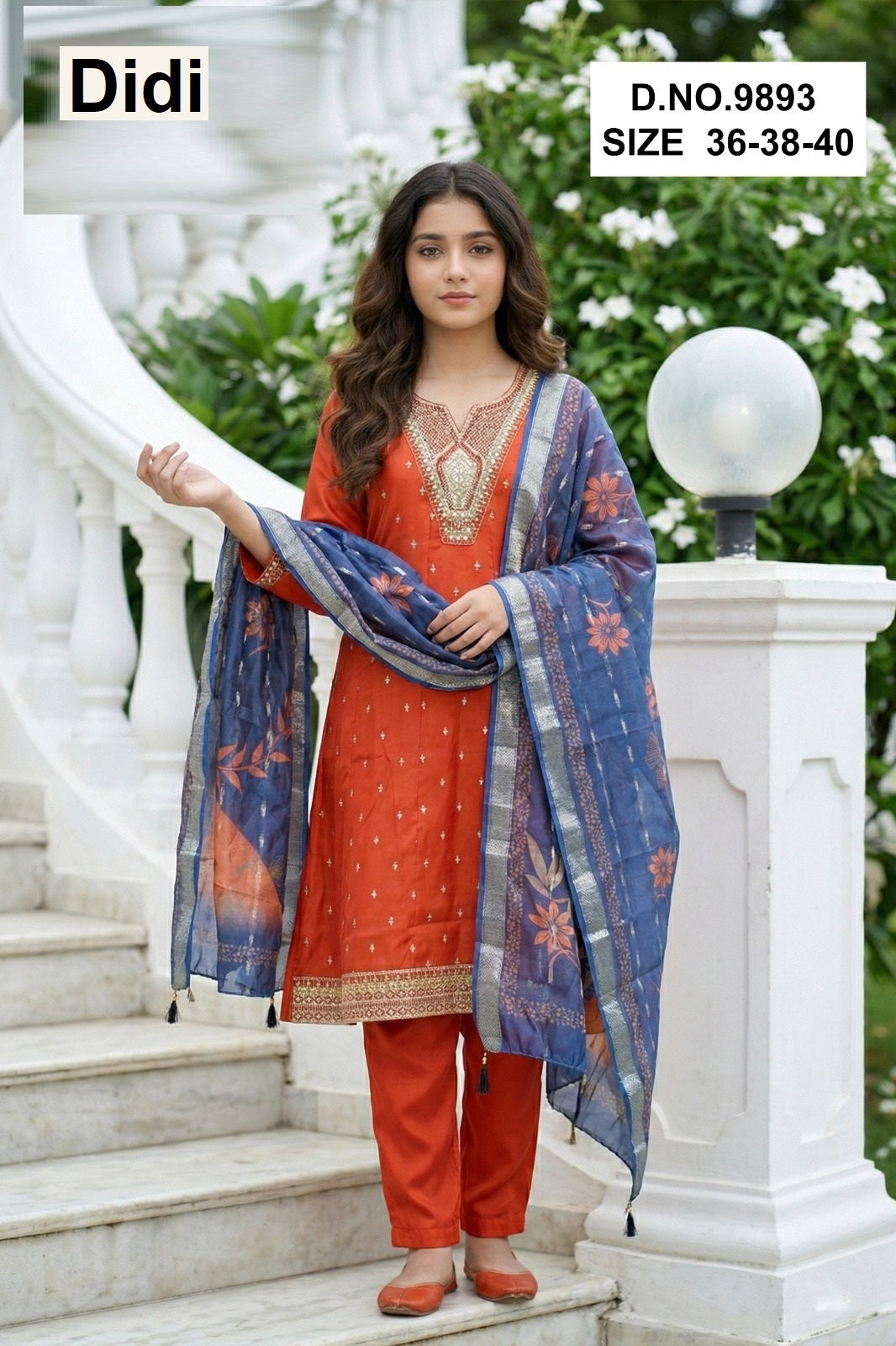 Tanvika 2 Dn 9893 Didi Roman Girls Readymade Pant Suits Manufacturer Gujarat