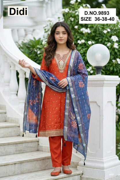 Tanvika 2 Dn 9893 Didi Roman Girls Readymade Pant Suits Manufacturer Gujarat