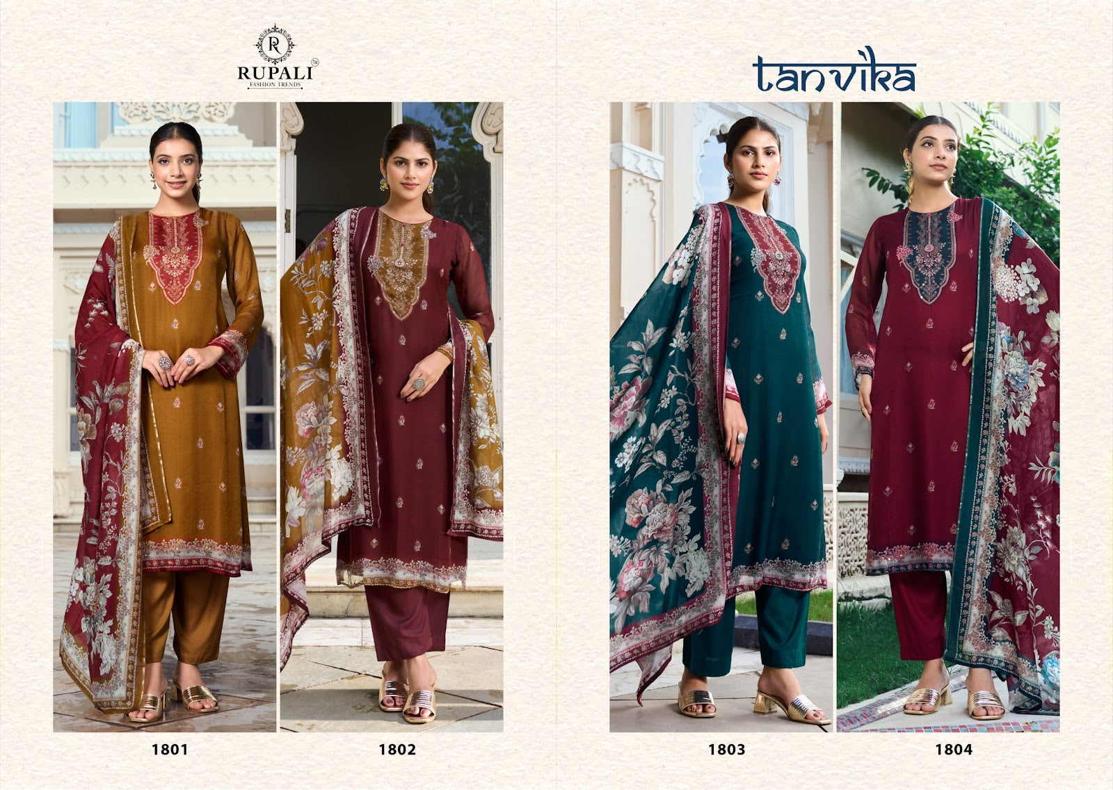 Tanvika Rupali Pant Style Suits Supplier India