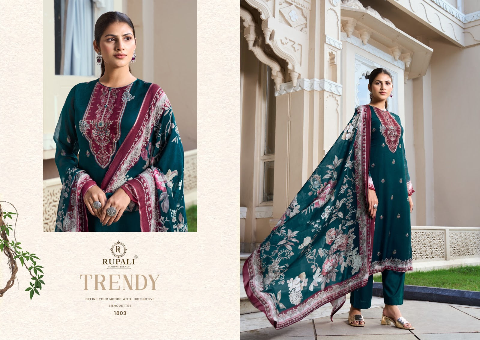 Tanvika Rupali Pant Style Suits Supplier India