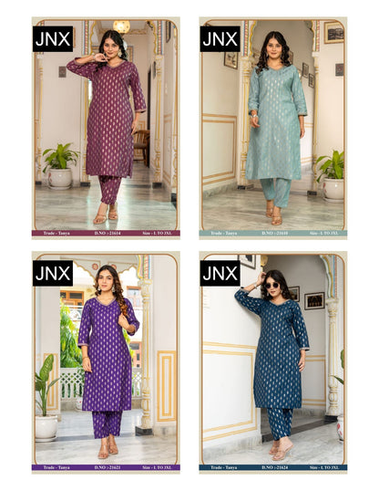 Tanya 221225 Jnx Vatican Kurti Pant Set Exporter