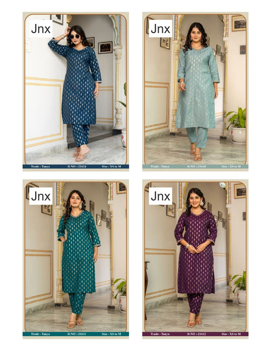 Tanya Jnx Vatican Kurti Pant Set Manufacturer Ahmedabad