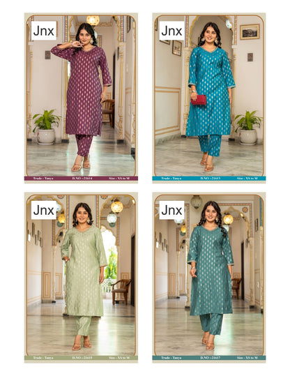 Tanya Jnx Vatican Kurti Pant Set Manufacturer Ahmedabad