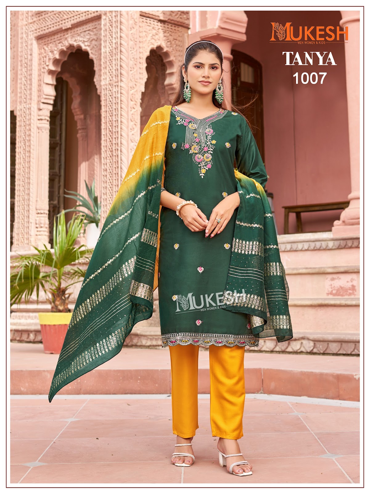 Tanya Mukesh Banwery Rayon 14Kg Readymade Pant Style Suits Manufacturer Ahmedabad