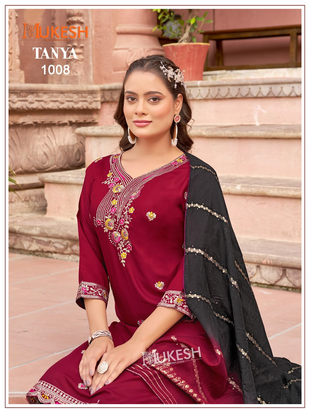 Tanya Mukesh Banwery Rayon 14Kg Readymade Pant Style Suits Manufacturer Ahmedabad