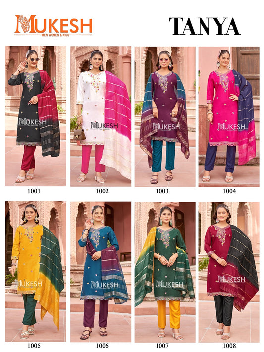 Tanya Mukesh Banwery Rayon 14Kg Readymade Pant Style Suits Manufacturer Ahmedabad