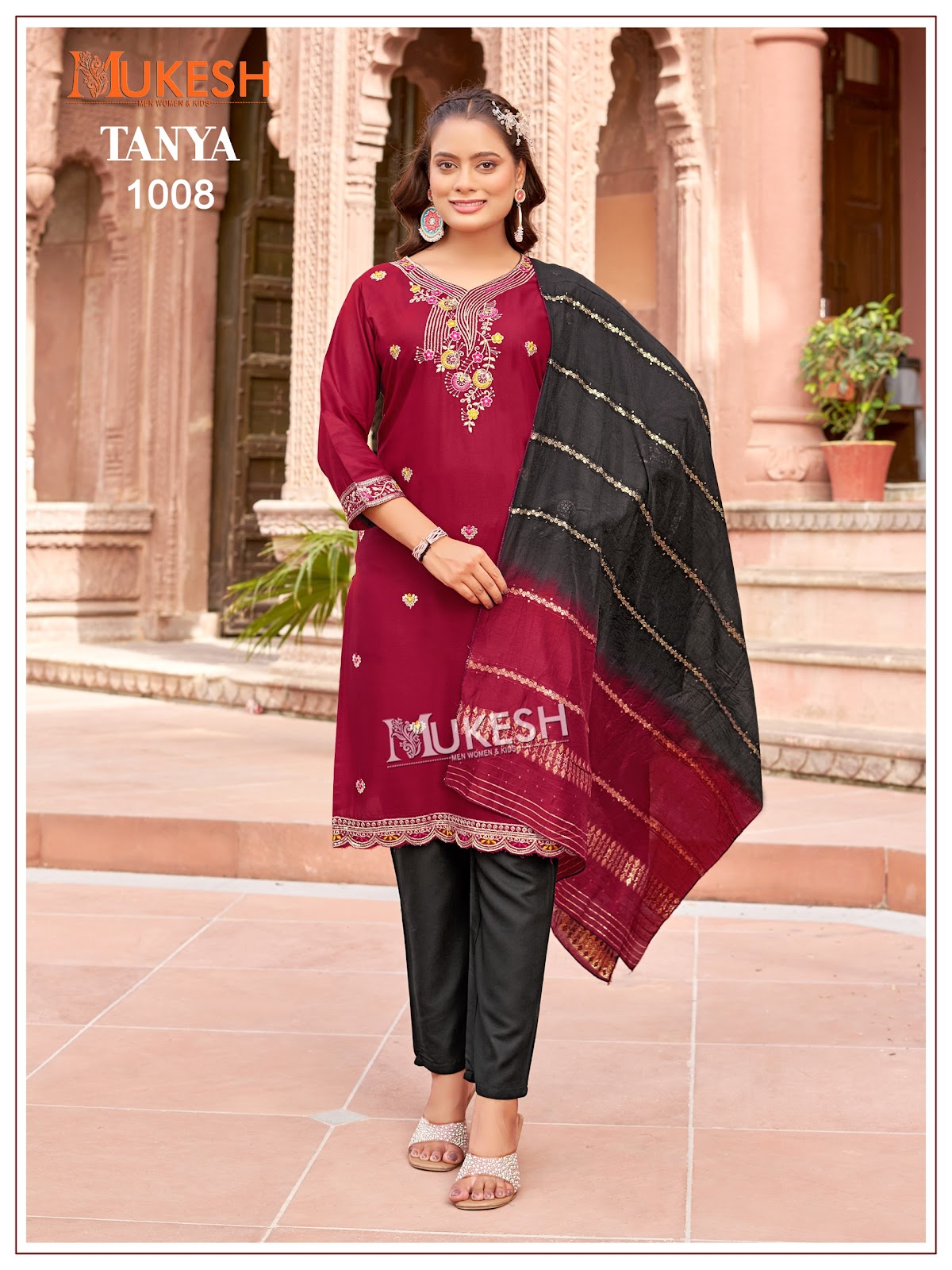 Tanya Mukesh Banwery Rayon 14Kg Readymade Pant Style Suits Manufacturer Ahmedabad